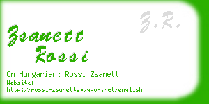 zsanett rossi business card